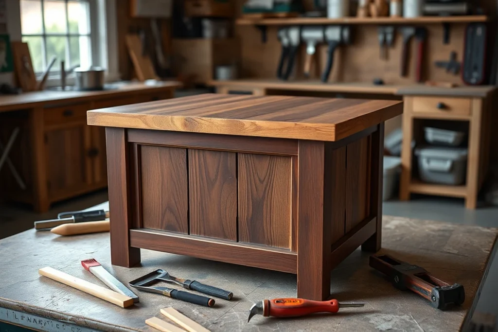 Wood Top Kitchen Island